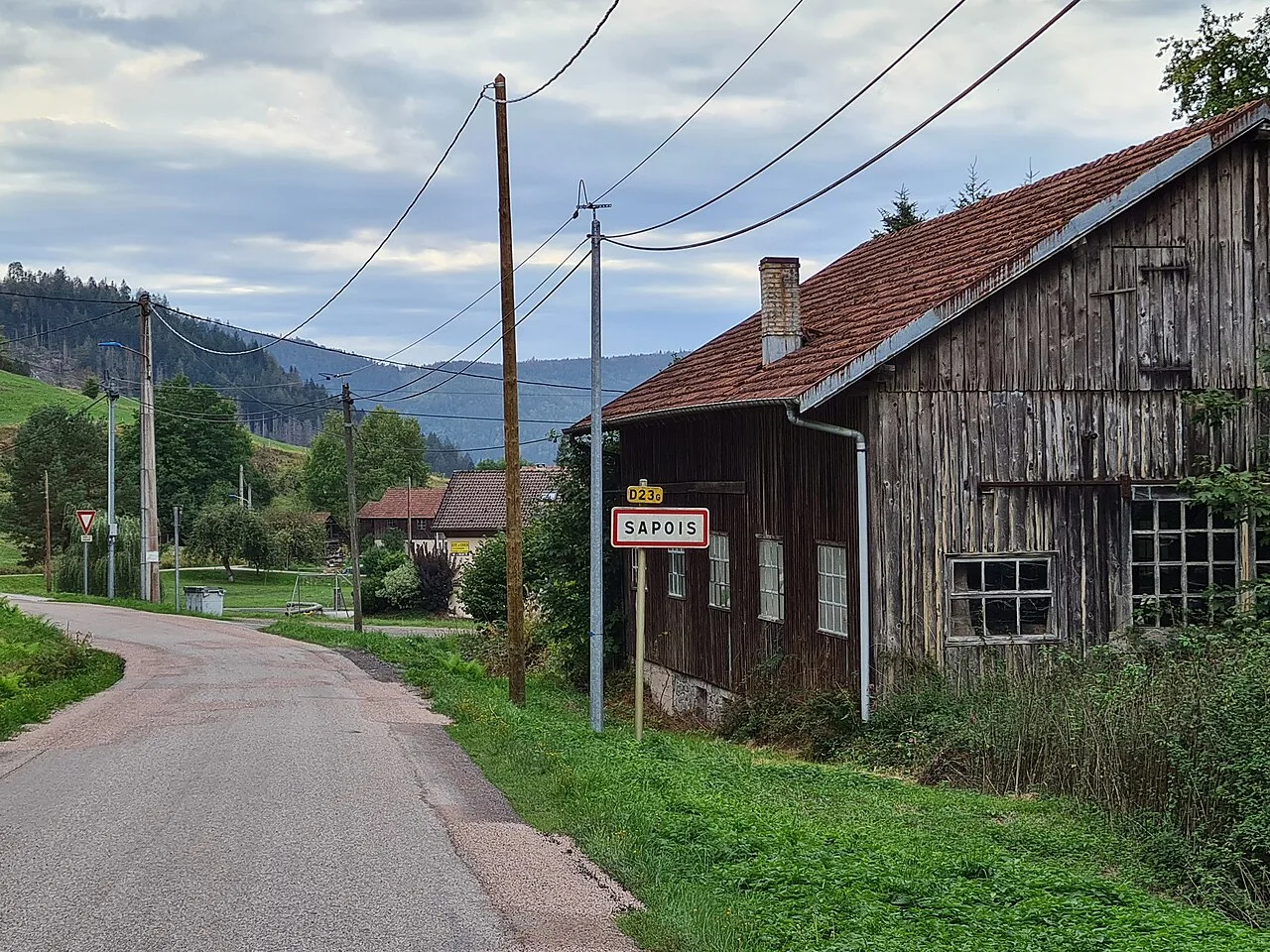 Entrée de Sapois (Vosges)